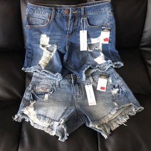 Denim shorts
